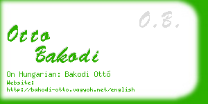 otto bakodi business card