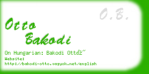 otto bakodi business card